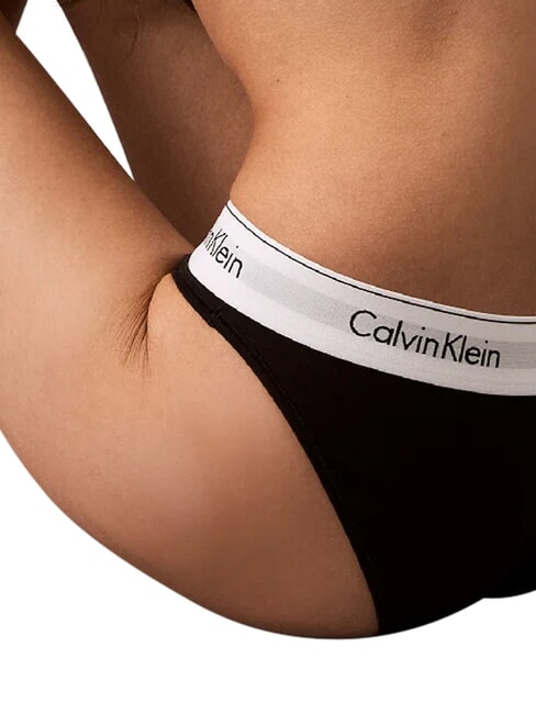 MODERN COTTON  Deslizar negro - Calzoncillos de mujer
