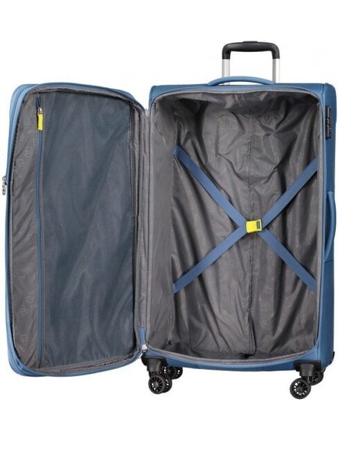 AIR WAVE Carrito grande azul corona/lima - Trolley Semirr&iacute;gidos