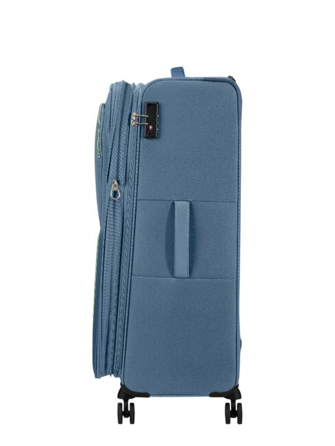 AIR WAVE Carrito grande azul corona/lima - Trolley Semirr&iacute;gidos