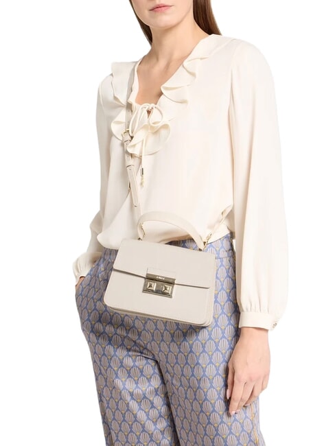 BELLA Bolso peque&ntilde;o de piel St Andr&oacute;meda perla - Bolsos Mujer