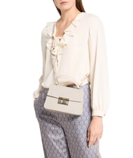 FURLA BELLA Bolso peque&ntilde;o de piel St Andr&oacute;meda perla - Bolsos Mujer - 5