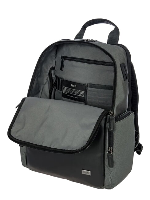 MONZA Mochila para port&aacute;til de 15", expandible. gris negro - Mochilas para port&aacute;til