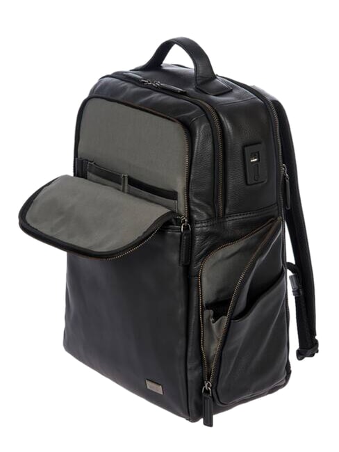TORINO Mochila para port&aacute;til de 15,6" en piel. negro - Mochilas para port&aacute;til