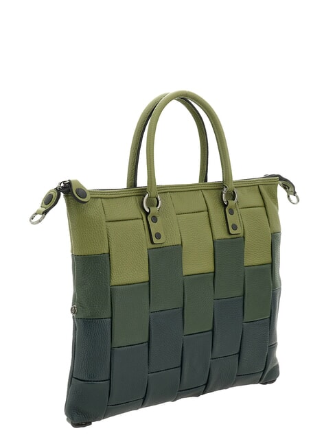G3 PLUS Bolso de compras convertible L, de piel. perejil/hojas de olivo/abeto - Bolsos Mujer