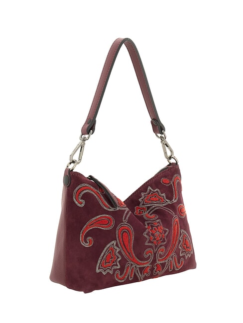 FILIPPA Bolso de hombro M, con correa para el hombro, en piel. Chianti - Bolsos Mujer