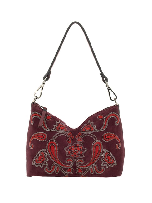 FILIPPA Bolso de hombro M, con correa para el hombro, en piel. Chianti - Bolsos Mujer