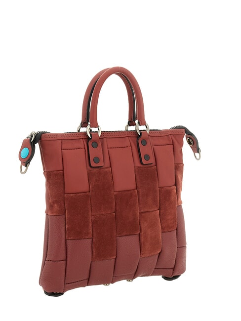 G3 MINI Bolso convertible M, de piel. terracota - Bolsos Mujer