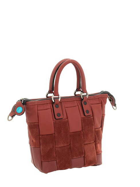 G3 MINI Bolso convertible M, de piel. terracota - Bolsos Mujer