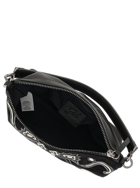 FILIPPA Bolso de hombro M, con correa para el hombro, en piel. negro - Bolsos Mujer