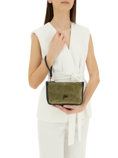 BELLA Minibolso de hombro, de piel. tonos de perejil - Bolsos Mujer