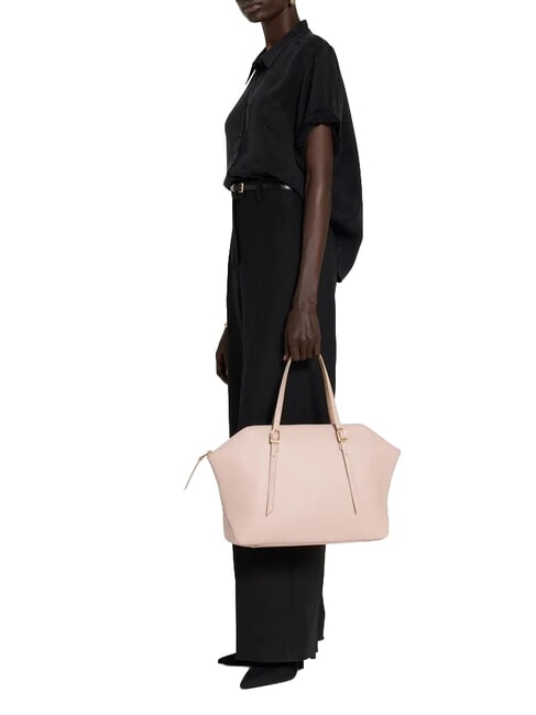CHERRY Bolso de hombro de piel rosetas - Bolsos Mujer
