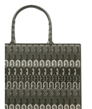 FURLA OPPORTUNITY L Bolso tote de jacquard reciclado tonos de cactus - Bolsos Mujer - 3