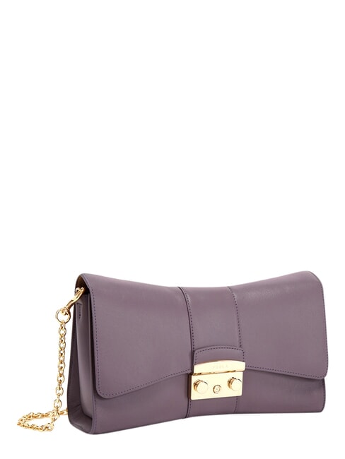 METROPOLIS Bolso bandolera en piel violeta - Bolsos Mujer