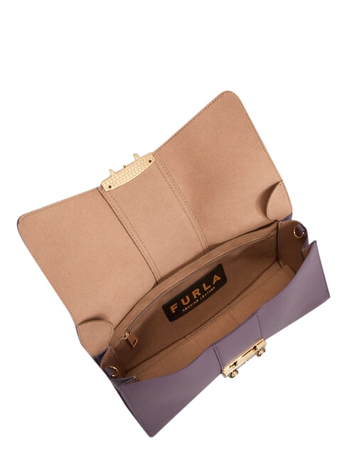 METROPOLIS Bolso bandolera en piel violeta - Bolsos Mujer