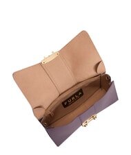 FURLA METROPOLIS Bolso bandolera en piel violeta - Bolsos Mujer - 4
