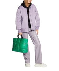 FURLA OPPORTUNITY Bolso tote en tejido brillante comod&iacute;n verde - Bolsos Mujer - 2