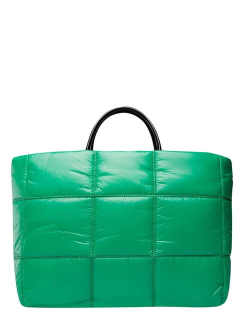 OPPORTUNITY Bolso tote en tejido brillante comod&iacute;n verde - Bolsos Mujer