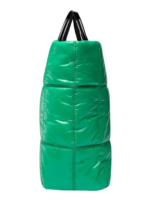 OPPORTUNITY Bolso tote en tejido brillante comod&iacute;n verde - Bolsos Mujer