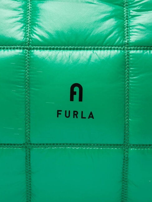 OPPORTUNITY Bolso tote en tejido brillante comod&iacute;n verde - Bolsos Mujer