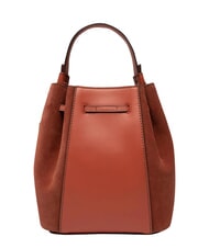 FURLA MIASTELLA Bolso tipo cubo, de mano, de piel. canela - Bolsos Mujer - 2