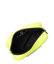 FURLA IRIS Minibolso con correa para el hombro amarillo fluorescente + negro - Bolsos Mujer - 6