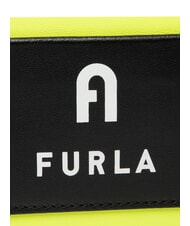 FURLA IRIS Minibolso con correa para el hombro amarillo fluorescente + negro - Bolsos Mujer - 7