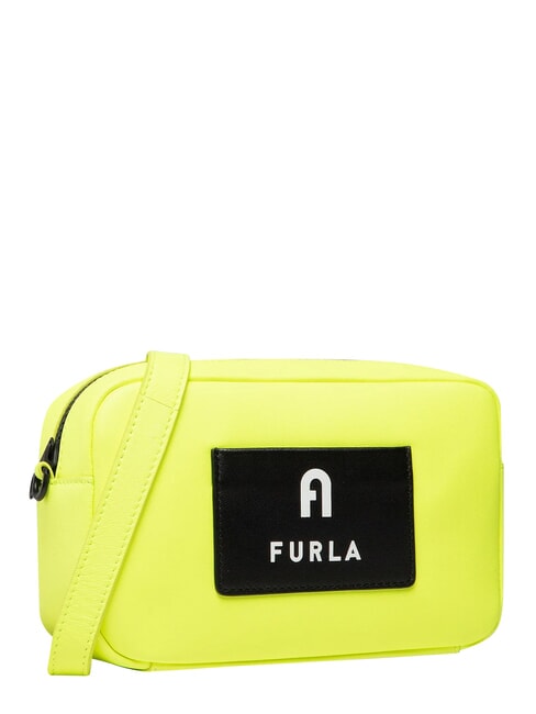 IRIS Minibolso con correa para el hombro amarillo fluorescente + negro - Bolsos Mujer