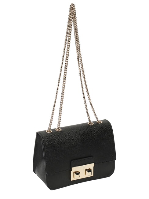 BELLA  Mini bolso bandolera, en piel. negro - Bolsos Mujer