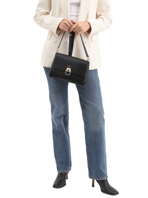 CIRCE Bolso de hombro de piel negro - Bolsos Mujer