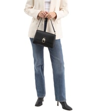 FURLA CIRCE Bolso de hombro de piel negro - Bolsos Mujer - 2