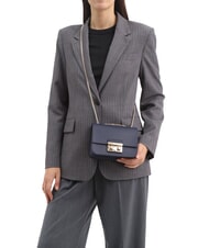 FURLA BELLA  Mini bolso bandolera, en piel. azul tinta - Bolsos Mujer - 2