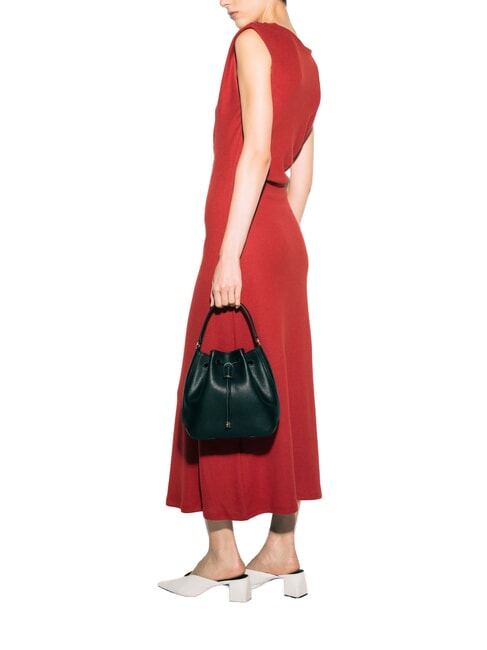 ATENA Minibolso tipo cubo con correa para el hombro negro - Bolsos Mujer