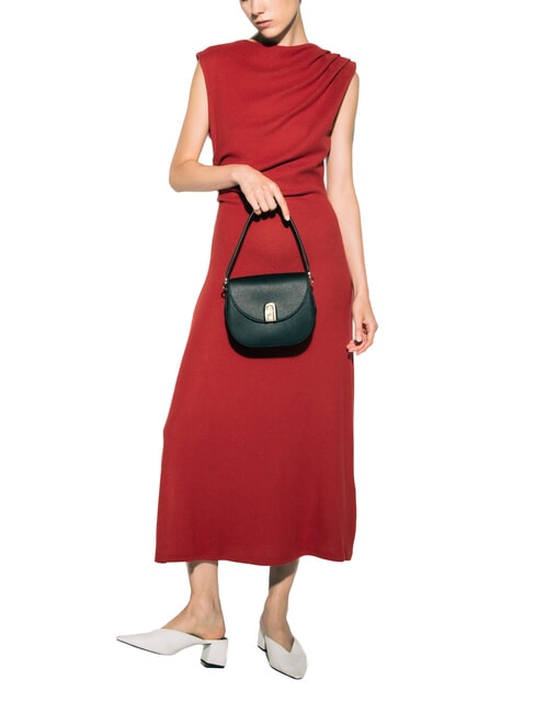 GARDENIA Mini bolso de hombro, en piel negro - Bolsos Mujer