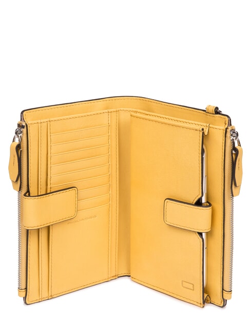 CAMPIONARIO - DAFNE Cartera de cuero amarillo - Carteras Mujer
