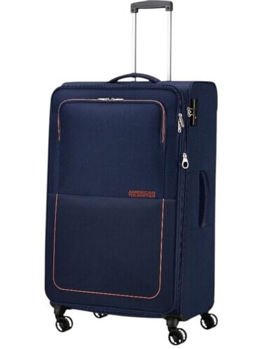 AIR WAVE Carrito grande azul marino/naranja - Trolley Semirr&iacute;gidos