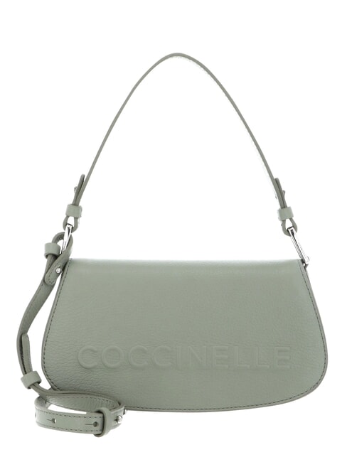 MYRTHA MAXI LOG Bolso bandolera de piel con bandolera verdor - Bolsos Mujer
