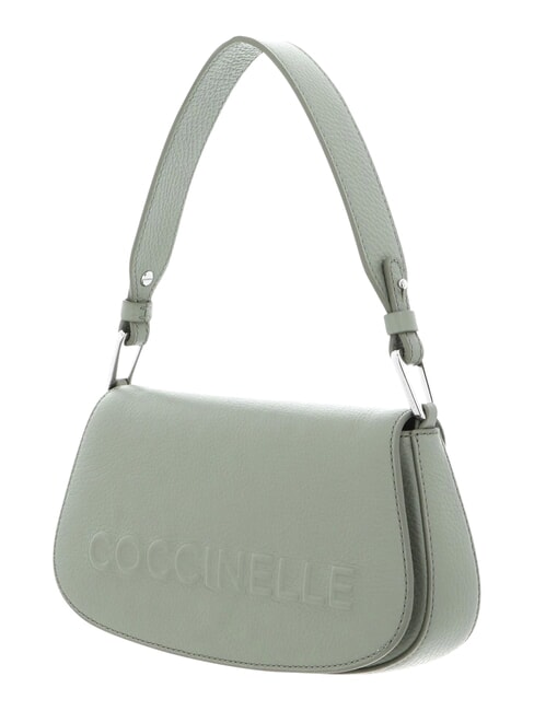 MYRTHA MAXI LOG Bolso bandolera de piel con bandolera verdor - Bolsos Mujer