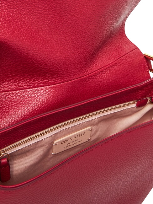 MAGIE SOFT Bolso bandolera de piel con bandolera sangr&iacute;a - Bolsos Mujer