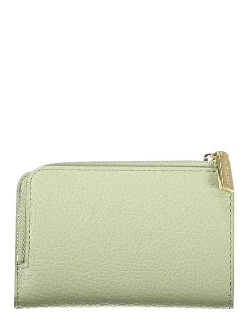 METALLIC SOFT Cartera peque&ntilde;a de piel verdor - Carteras Mujer