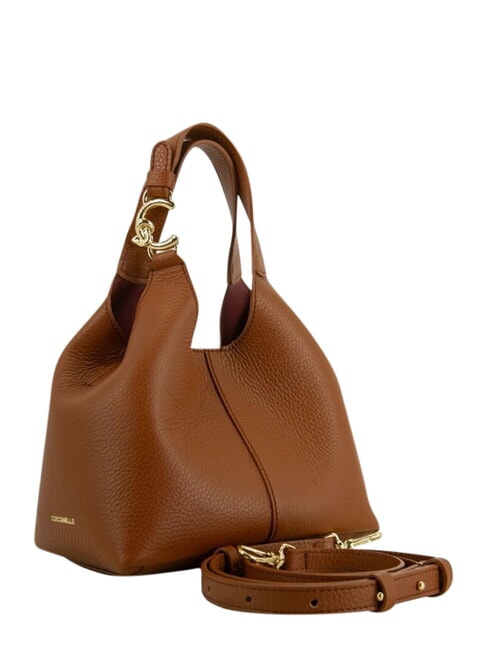 C-EASY  Bolso de hombro, con correa para el hombro co&ntilde;ac - Bolsos Mujer