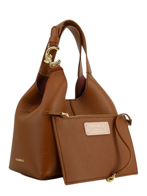 C-EASY  Bolso de hombro, con correa para el hombro co&ntilde;ac - Bolsos Mujer
