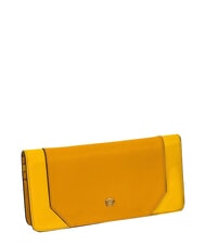 PIQUADRO MUSE Cartera con monedero, de piel. amarillo - Carteras Mujer - 3