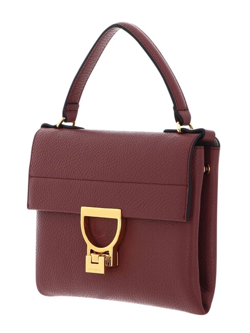 ARLETTIS Minibolso de piel con textura brandy - Bolsos Mujer