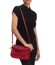 COCCINELLE BOHEME SUEDE BIMATERIAL  Mini bolso de mano, con bandolera sangr&iacute;a - Bolsos Mujer - 2