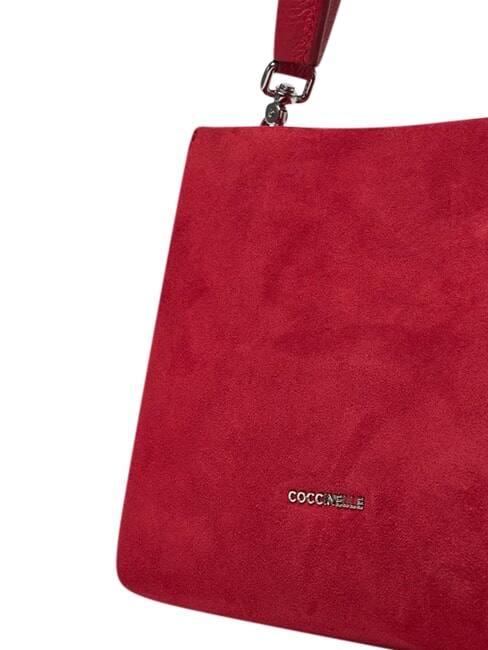BOHEME SUEDE BIMATERIAL  Mini bolso de mano, con bandolera sangr&iacute;a - Bolsos Mujer