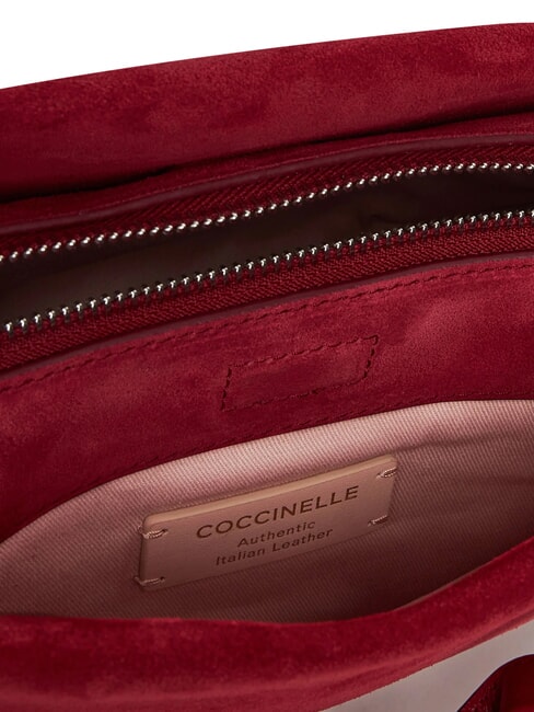 BOHEME SUEDE BIMATERIAL  Mini bolso de mano, con bandolera sangr&iacute;a - Bolsos Mujer