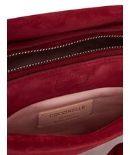 COCCINELLE BOHEME SUEDE BIMATERIAL  Mini bolso de mano, con bandolera sangr&iacute;a - Bolsos Mujer - 5