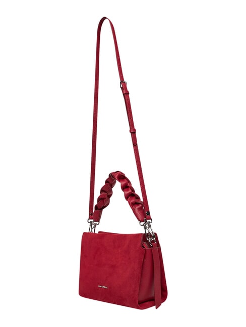 BOHEME SUEDE BIMATERIAL  Mini bolso de mano, con bandolera sangr&iacute;a - Bolsos Mujer