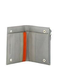 PIQUADRO PQ-BIOS Monedero plegable, fabricado en nailon reciclado. GRIS - Carteras Hombre - 3