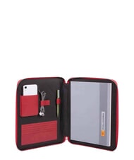 PIQUADRO PQ-BIOS Portapapeles A4 en piel y tela. ROJO - Fundas para tablet & Organizer - 2